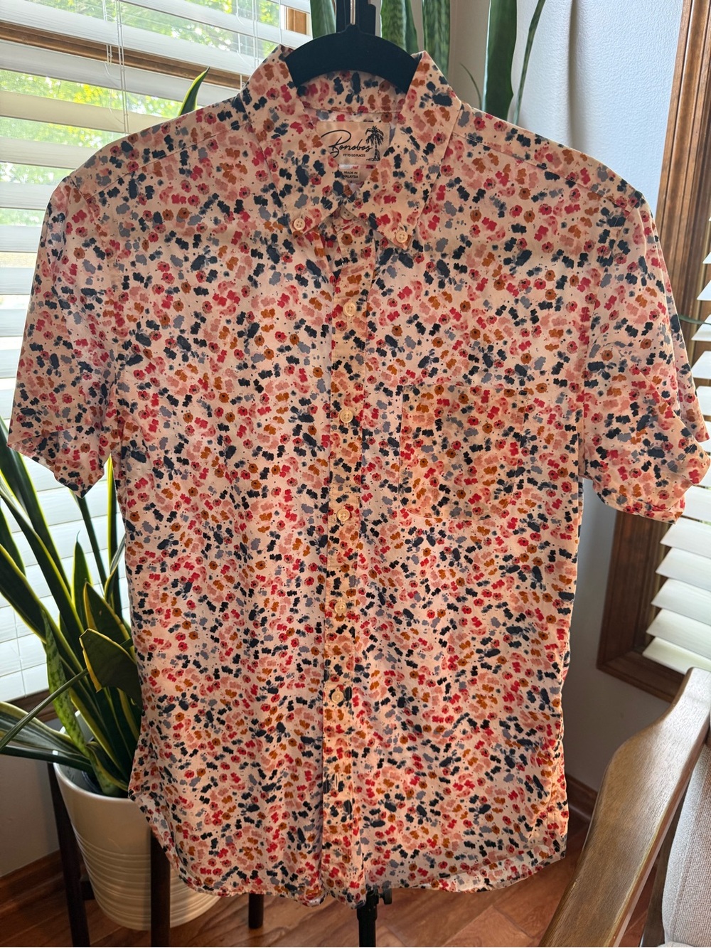 Bonobos Short-Sleeve Floral Print Button-Up Shirt - White/Multi